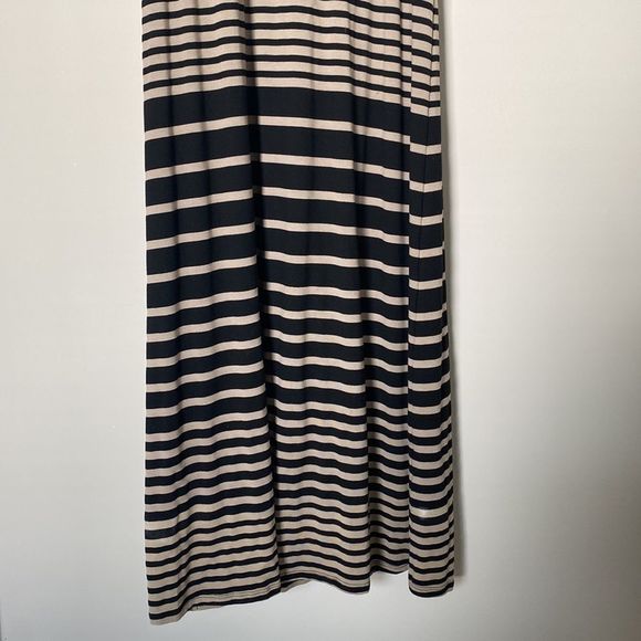 Michael STARS Addison Striped Maxi Racer Back Tank Dress w Beaded Rope Belt - M - Picture 6 of 7